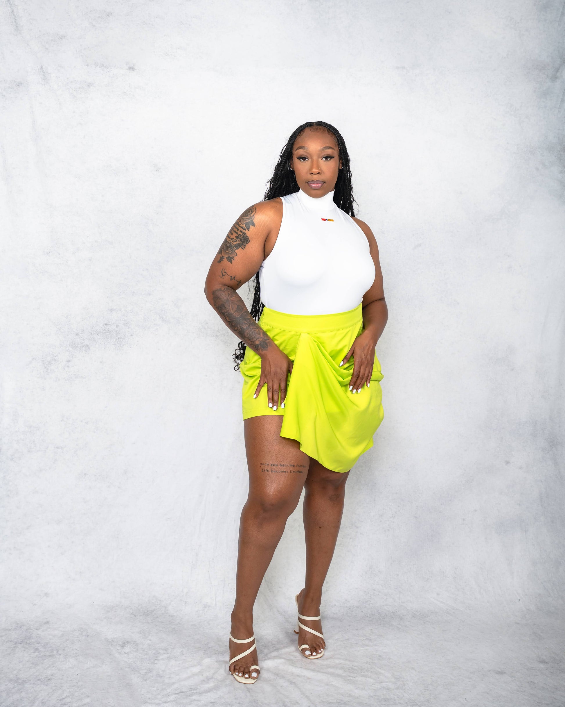 Sleeveless Turtle Neck Body Suit