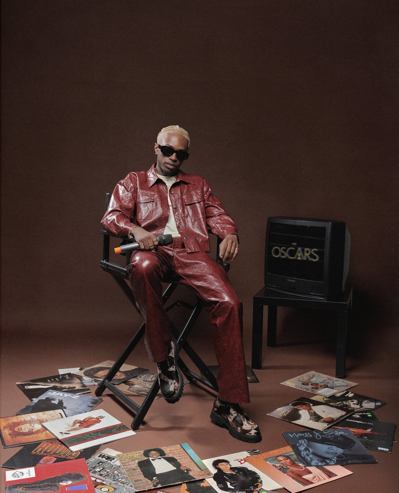 Burgundy Leather Set (Unisex)